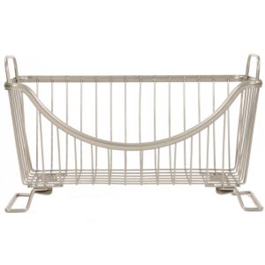 Compact Open Wire Storage Basket Bin