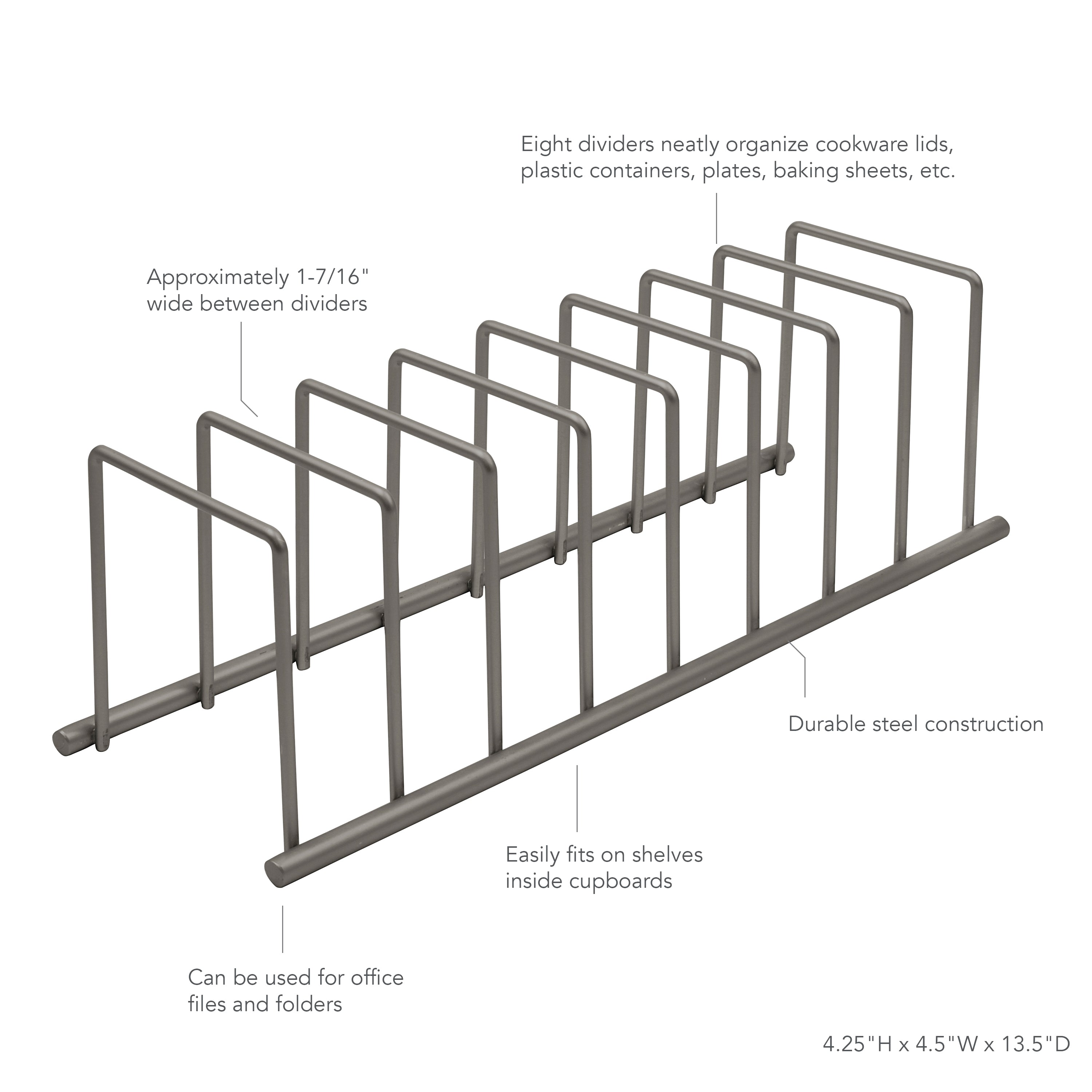 Adjustable Cookware and Cutting Board Organizer - Image 11