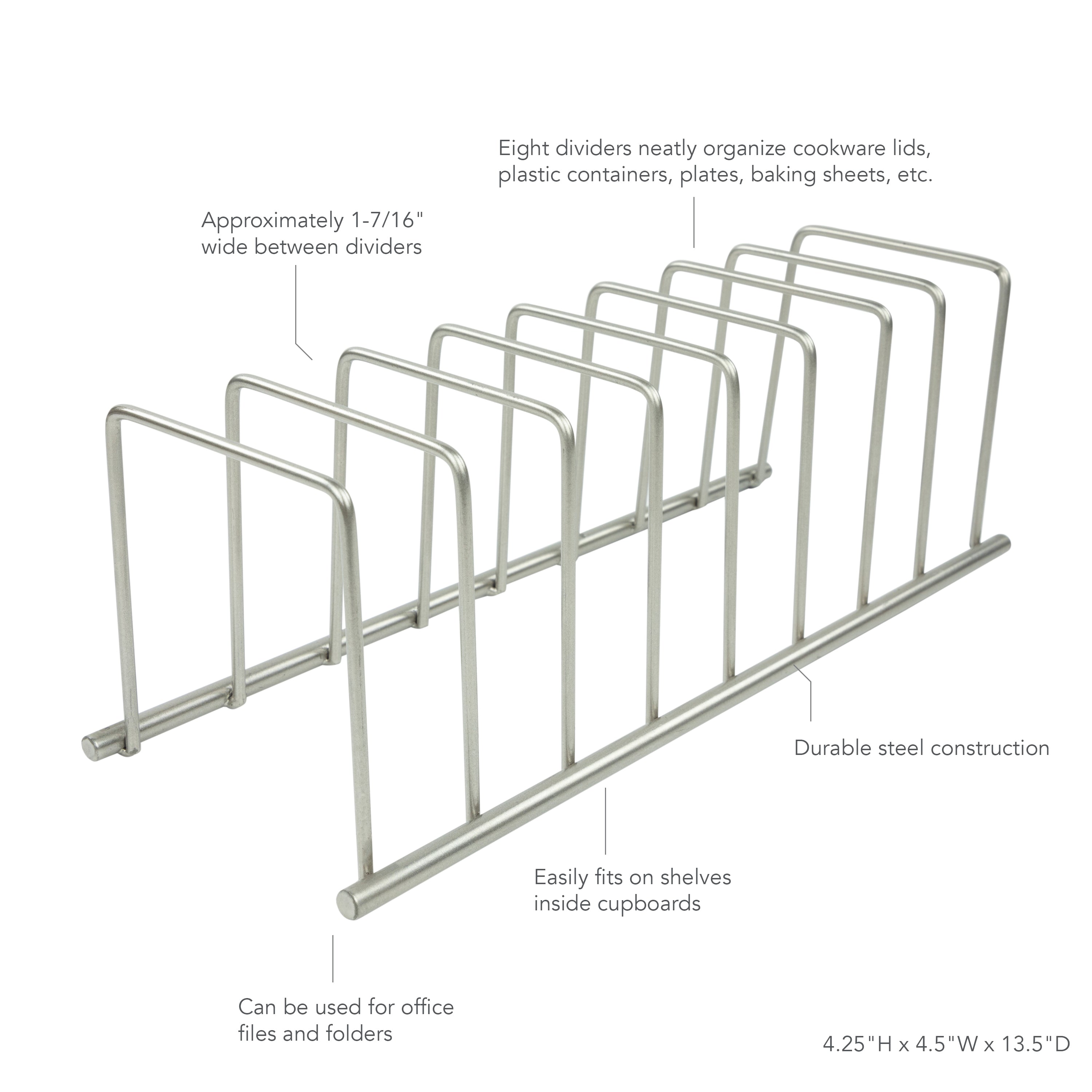 Adjustable Cookware and Cutting Board Organizer - Image 6