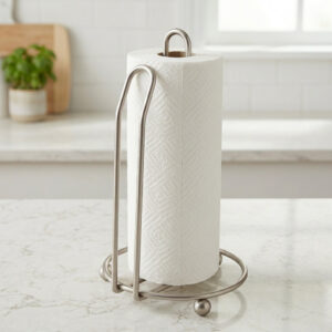Practical Freestanding Metal Paper Towel Holder