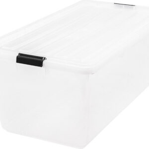 Clear Stackable Shoe Display Storage Box 91 Quart 4