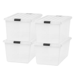 Clear Stackable Shoe Display Storage Box 91 Quart 4