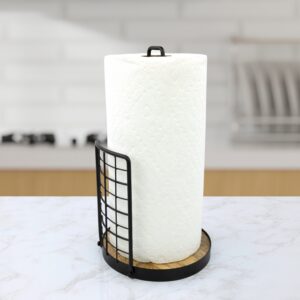 Open Space Saving Freestanding Metal Paper Towel Holder