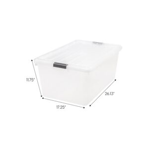 Clear Stackable Shoe Display Storage Box 68 Quart 5